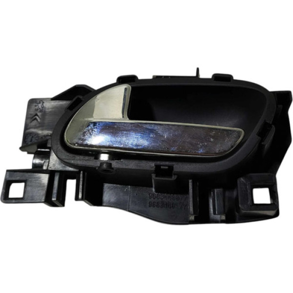 Maçaneta Interna Traseira Esquerda Citroen C3 2013 2014 2015 Preto Traseira