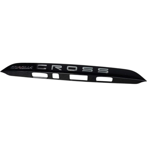 Aplique Tampa Traseira Toyota Corolla Cross 2021 2022 2023 Preto