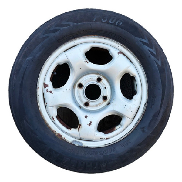 Roda De Ferro Ford Ecosport 2002 2003 205/65/15 Pneu 1