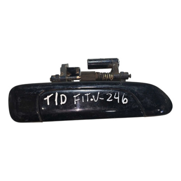 Maçaneta Externa Traseira Direita Honda Fit 2003 A 2008 Preto Traseira
