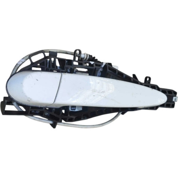 Maçaneta Externa Tras Esquerda Bmw 320i 2013 2014 2015 Branco Traseira