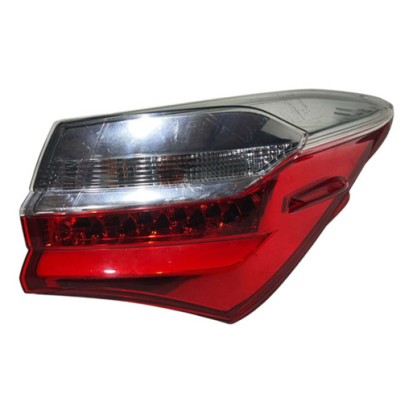 Lanterna Traseira Direita Toyota Corolla 2018 2019 Detalhe Direito/passageiro Vermelho