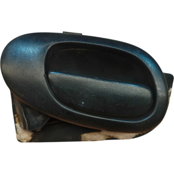 Maçaneta Interna Esquerda Peugeot 207 2008 2009/2011 Preto Traseira