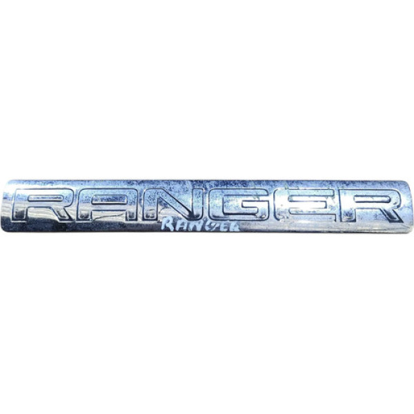 Emblema Tampa Traseira Ford Ranger 2007 2008 2009 Prateado