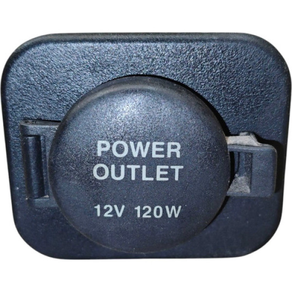 Moldura Tomada 12v Hyundai Santa Fe 2008 2009 2010 2011 2012 Preto