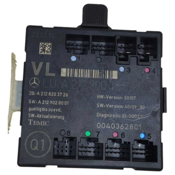Modulo Porta Diant Esq Mercedes C250 1.8 A2129004202 2012