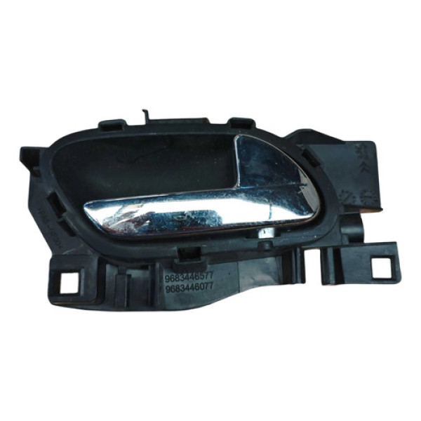 Maçaneta Interna Dianteira Direita Citroen C3 2013 2014 2015 Preto Dianteira