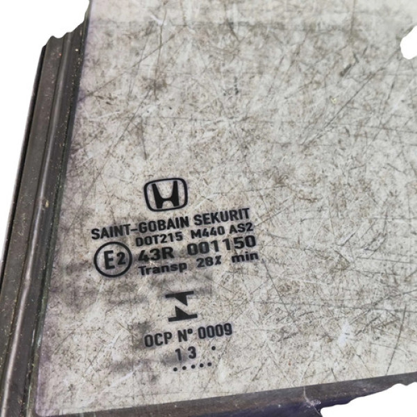 Vidro Fixo Traseiro Esquerdo Honda Civic 2012 2013 A 2016