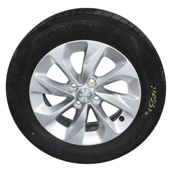 Roda Pneu Aro 15 Chevrolet Onix 185/65 R15 2020/2024 Prateado