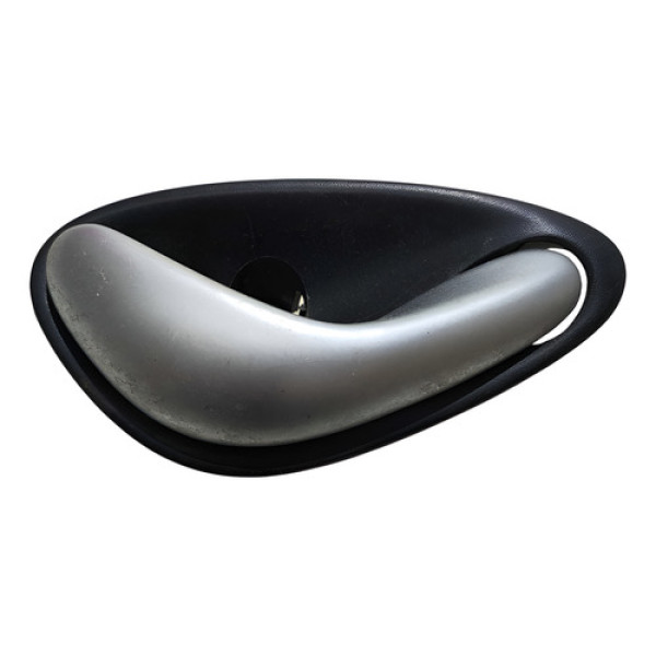 Maçaneta Int Traseira Direita 92050976 Gm Omega 2003 A 2006 Prata Traseira