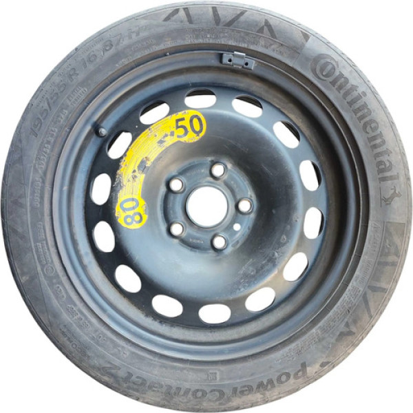 Roda Estepe Aro 16 Volkswagen Jetta 2010 2011 2012 C/pneu Preto
