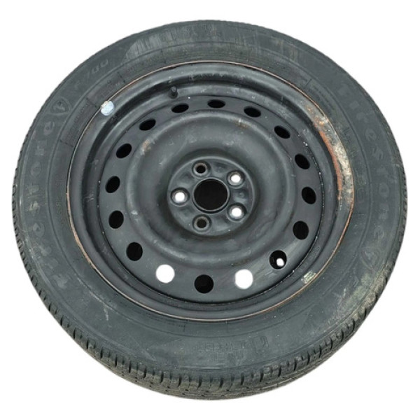 Roda Aro 16 C/pneu Toyota Corolla 1.8 2015 A 2019 Detalhe Branco