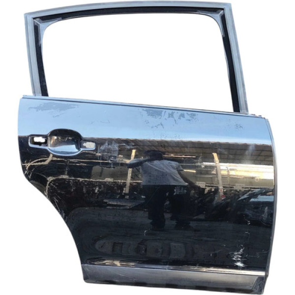Porta Traseira Direita Citroen C4 Hatch 2.0 2008 2009 A 2012 Traseira Direita Preto