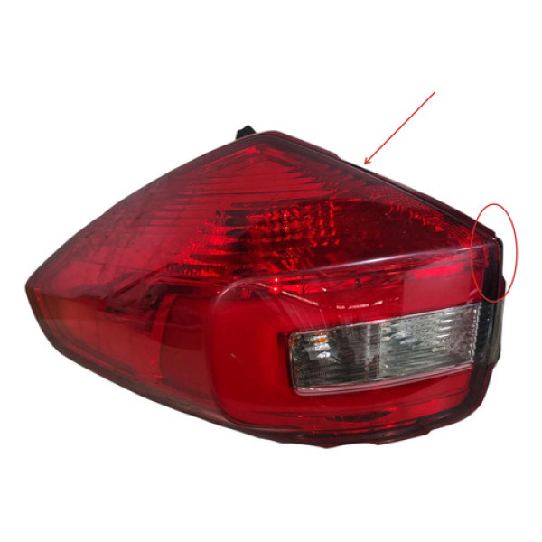 Lanterna Traseira Esquerda Chery Tiggo 2 2018/2022 Detalhe Esquerdo/motorista Vermelho