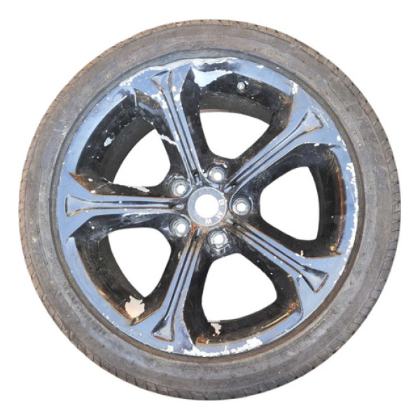 Roda Aro 18 Bmw X1 2015 2016 C/ Pneu 225/45r18 Detalhe Preto