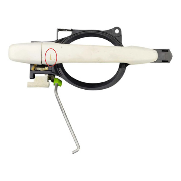 Maçaneta Ext Tras Esquerda Mitsubishi Lancer 11/13 C/detalhe Branco Traseira