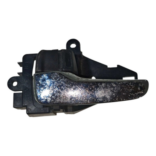 Maçaneta Interna Dianteira Esquerda Mitsubihi Lancer 2012/14 Prata Dianteira