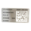 Caixa De Fusivel A2059067200 Mercedes C180 2015 2016 2017/18