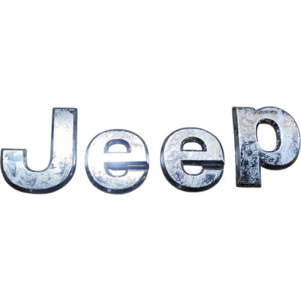 Emblema Tampa Traseira Jeep Renegade 2020 2021 2022 2023 Prata