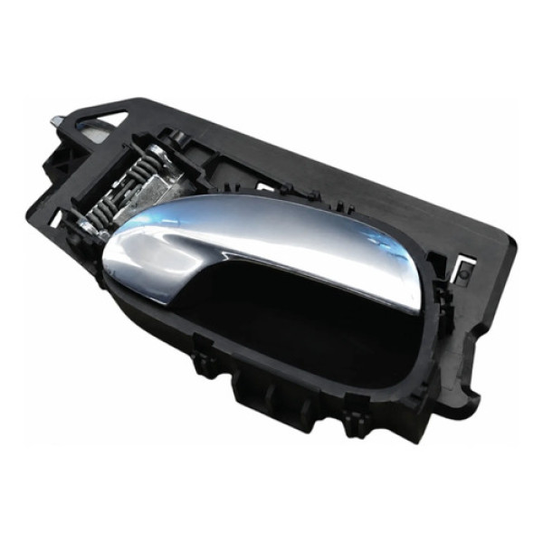 Maçaneta Interna Traseira Direita Peugeot 307 2007 A 2012 Preto Traseira