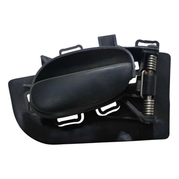 Maçaneta Interna Traseira Esquerda Peugeot 206 2004 A 2010 Preto Dianteira