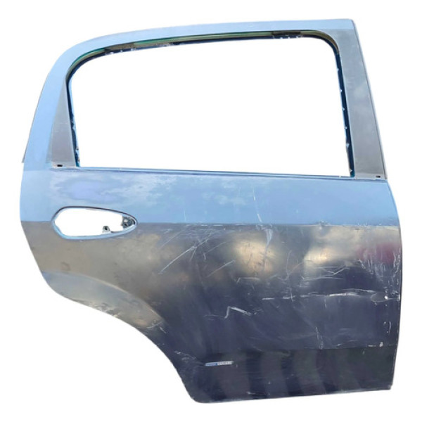 Porta Traseira Direita Fiat Punto 2007 2008 A 2011 Detalhe Traseira Direita Preto