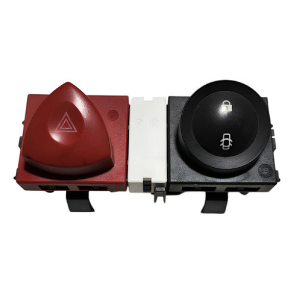 Botão Pisca Alerta/trava Porta Renault Megane 2008 A 2012   Preto