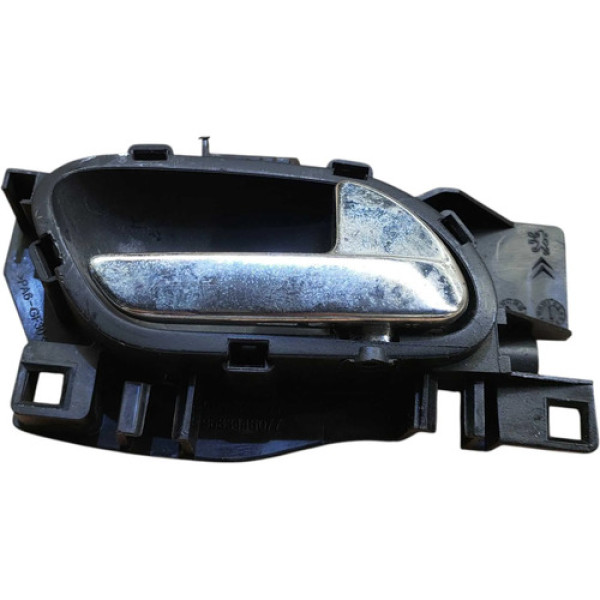 Maçaneta Interna Diant Direita Citroen Aircross 2014 2015 Preto Dianteira