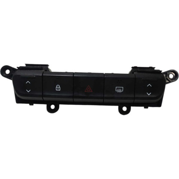 Botao Pisca Alerta Painel Renault Kwid 1.0 2020 2021 2022 Preto