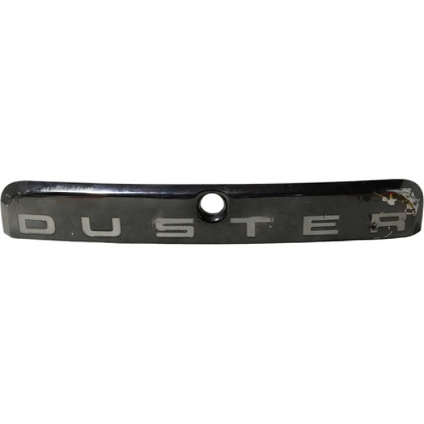 Moldura Friso Tampa Porta Mala Renault Duster 2013 A 2015 Cinza