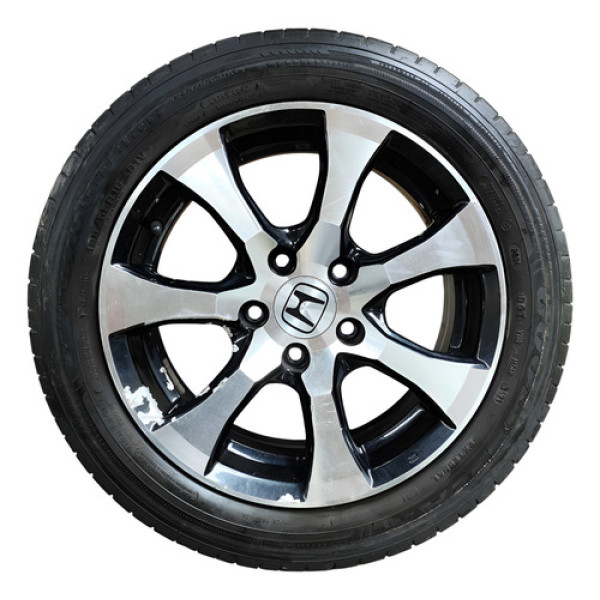 Roda Aro 16 195/55r16 Honda Civic 2013 2014 Detalhe Prata