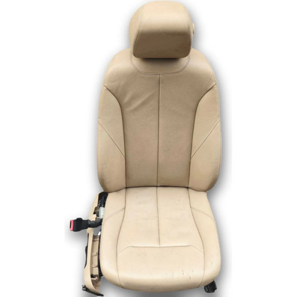 Banco Dianteiro Esquerdo Bmw 328i 2.0t 2013 A 2015 Detalhe Bege