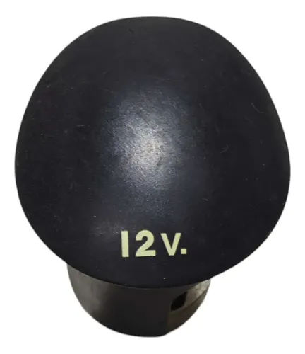 Moldura Tomada 12v Peugeot 206 2006 2007 2008 2009 Preto