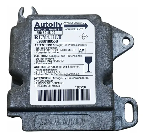 Módulo Central Air Bag Renault Twingo 2000 2001 8200018835b