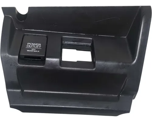 Moldura Tomada 12v Honda Fit 1.5 2015 2016 2017 Prata