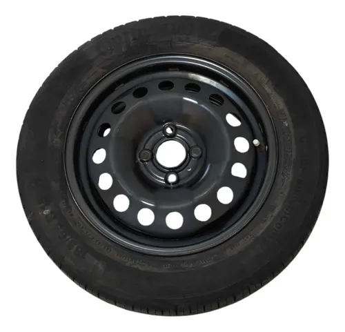 Roda Ferro Aro 15 C/pneu Vw Polo Track 1.0 2022 2023 2024 Preto