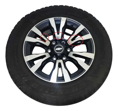 Roda Aro 18 C/ Pneu Gm S10 Ltz 2018 A 2022 C/detalhe Preto