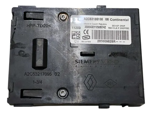 Módulo Leitor Cartão 285909828r Renault Fluence 2011/2016