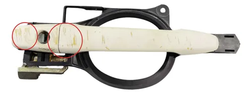 Maçaneta Ext Diant Esq Mitsubishi Lancer 2011/13 C/detalhe Branco Dianteira