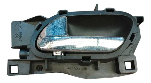 Maçaneta Int Tras Esq Citroen C4 Vtr 2007 A 2010 96435311 Preto Traseira