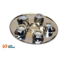 Calota Centro Roda Prata Fiat Ducato Aro 16 Com Emblema