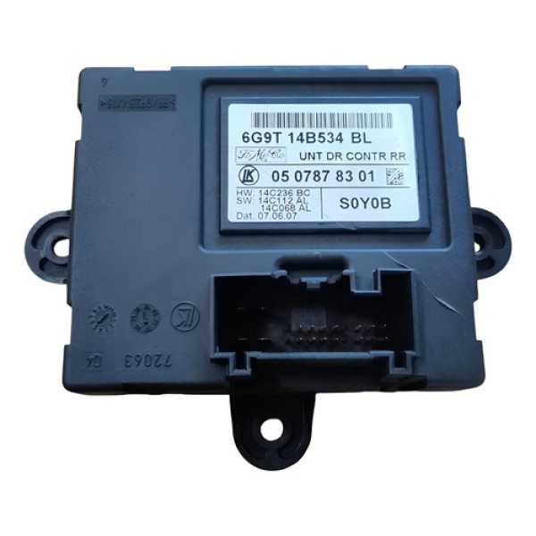 Módulo Porta Traseira Direita Freelander 2 3.2 2007 A 2015 Preto