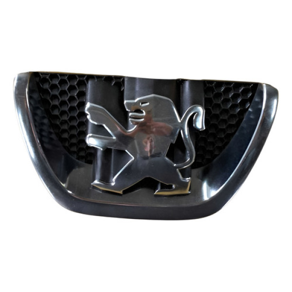 Logotipo Emblema Dianteiro Peugeot 207 2009 2010 -2014 Prata