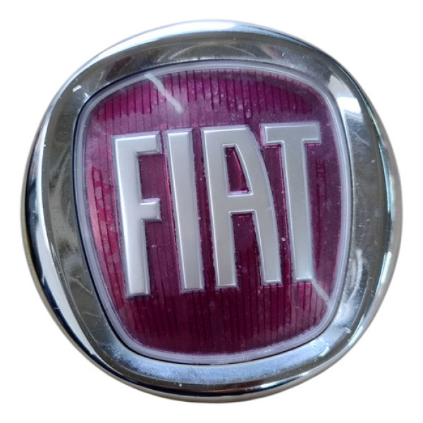 Emblema Parachoque Dianteira Fiat 500 2007 2009 2013 2014 Branco