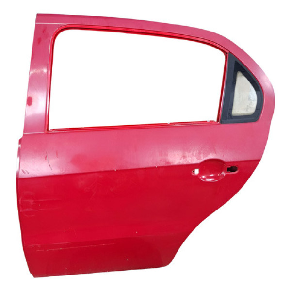 Porta Traseira Esquerda Gol Voyage G5 G6 G7 G8 2008 A 2020 Traseira Esquerdo Vermelho