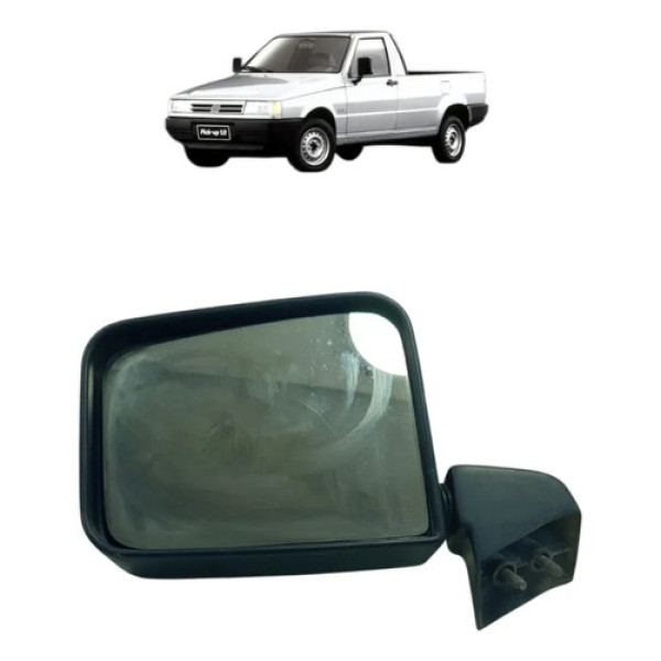Retrovisor Manual Lado Esquerdo Fiat Fiorino 1992 A 1996