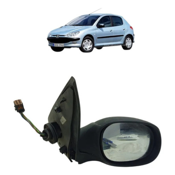 Retrovisor Elétrico Lado Direito Peugeot 206 2003