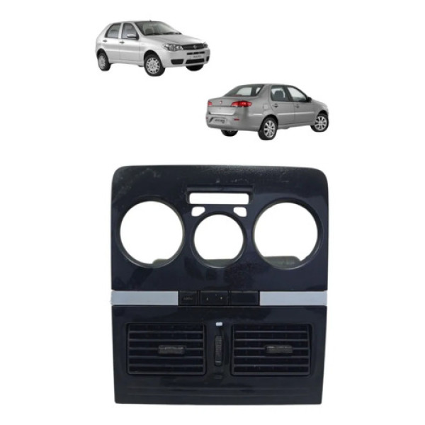 Moldura Difusor Ar Central Fiat Pálio Siena 2008 A 2012