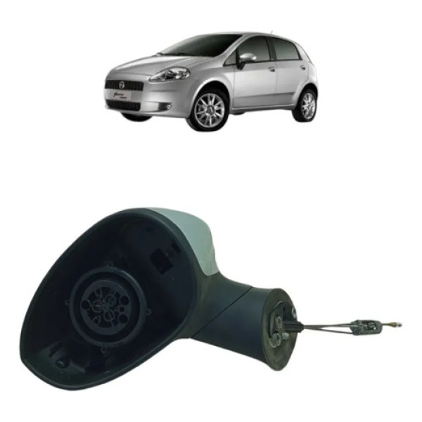 Retrovisor Manual Lado Esquerdo Fiat Punto 2008 A 2014