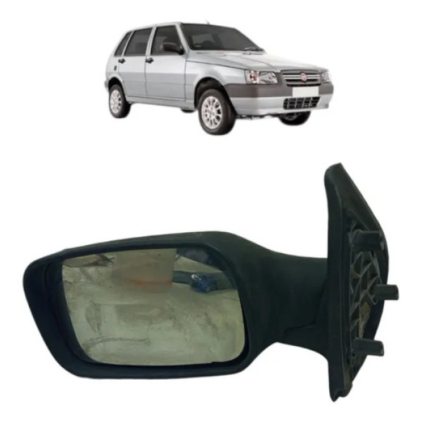 Retrovisor Manual Lado Direito Fiat Uno 2005 A 2010